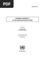 Business Continuity in The United Nations System 2011