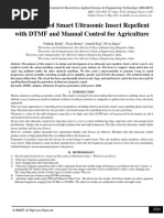 Solar Powered Smart Ultrasonic Insect Repellent With DTMF and Manual Control For Agriculture