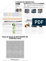 Actividad de La Dictadura de Porfirio Díaz