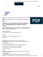 Concrete Anchor Foundation Bolt Design Calculations With Example As Per ACI 318 Appendix D-Part3-Pull Out Strength in Tension