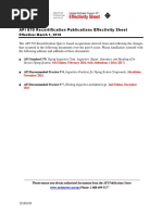 API 570 Recertification Publications Effectivity Sheet: Effective: March 1, 2018