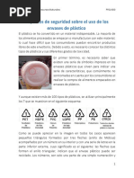 Toxicidad Botellas