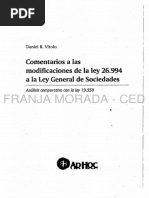 Ley de Sociedades Comentada Tras La Reforma - Daniel Vitolo (2015)