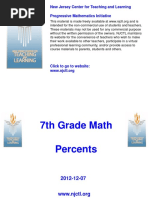 Grade 7 Percent Powerpoint NJCTL