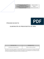 Elaboracion de Presupuestos de Obra