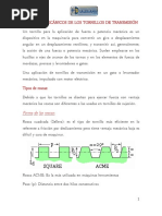 ASPECTOS MECÁNICOS DE LOS TORNILLOS DE TRANSMISIÓNo PDF