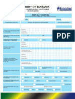 Unit Trust of Tanzania: Application Form