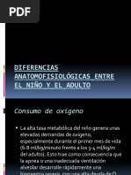 Diferencias Anatomofisiológicas Entre El Niño y El Adulto