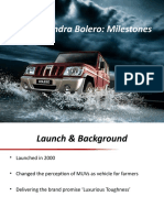 Mahindra Bolero Milestones