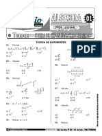 Algebra Teoria de Exponentes