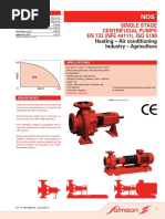 Single Stage Centrifugal Pumps EN 733 (NFE 44111), ISO 5199: Heating - Air Conditioning Industry - Agriculture