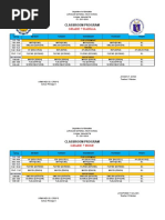 Grade 7 Dahlia: Classroom Program