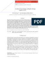 Statistical Procedures For Developing Earthquake Damage Fragility Curves