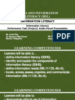 Media and Information Literacy (Mil)