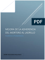 MEJORA DE LA ADHERENCIA MORTERO AL LADRILLO (Terminado) PDF