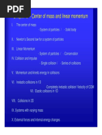Chapter 8 - Center of Mass and Linear Momentum