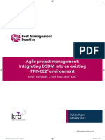 Agile Project Management Integrating DSDM Into An Existing PRINCE2 Environment