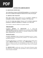 Contrato de Arrendamiento