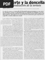 Avelar, Idelber - La Muerte y La Doncella o La Hollywoodización de La Tortura