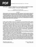 Dynamic Characteristics of Multiple Substructures With Closely Spaced Frequencies