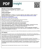 Review of Accounting and Finance: Article Information