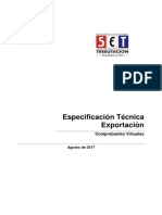 Tesaka - Especificación Técnica Exportación