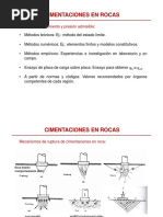 Cimentaciones en Rocas