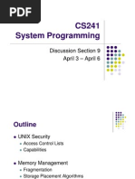 CS241 System Programming: Discussion Section 9 April 3 - April 6