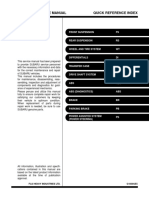 2001 Impreza Service Manual Quick Reference Index Chassis Section