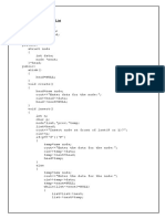 Program: Singly Linked List