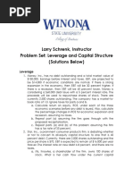 Problem Set-Leverage and Capital Structure