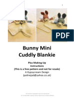 Bunny Mini Cuddly Blankie