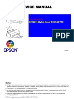 Epson Stylus Color 440 + 640 + 740 Service Manual