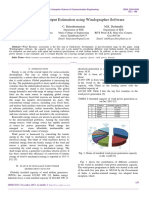 Wind Turbine Output Estimation Using Windographer Software