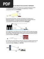 Práctica de Ángulos de Elevación y Depresion