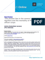 The Answer Lies in The Sewers - Captain Aguilera and The Mentality of The Francoist Officer Corps - Articulo de Paul Preston