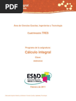 Programa Desarrollado de Calculo Integral UNADM