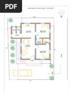 Ground Floor Plan - 755 SQFT