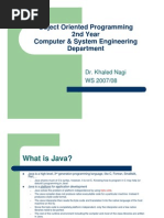 Object Oriented Programming 2nd Year Computer & System Engineering Department