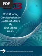 Basic IPV6 Routing Config