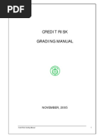 Credit Risk Grading Manual: NOVEMBER, 2005