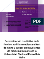 Informe de AUDIOMETRIA TELLO