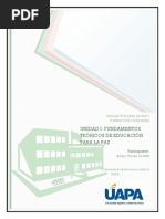 Unidad I Fundamentos Teoricos de Educacion para La Paz