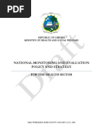 National Monitoring and Evaluation Strategy - Jan 2010 Final Draft