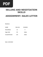 Objectives of A Sales Letter