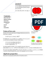 Union (Set Theory) : Union of Two Sets Algebraic Properties Finite Unions Arbitrary Unions