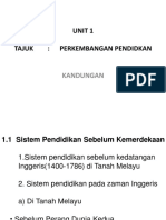 Bab 3.1 - Sistem Pendidikan Di Malaysia (Sebelum Merdeka)