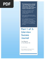 Part 1 Interview Success Journal