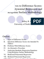 Alternatives To Difference Scores - Polynomial Regression and Response Surface Methodology