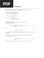 Multinomial Theorem